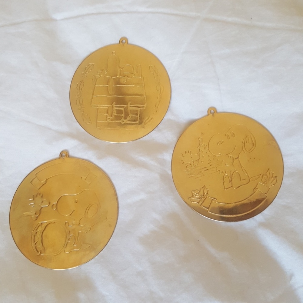 Authentic Rare Vintage Peanuts Christmas Ornaments